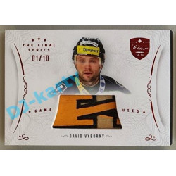 2021/22 OFS The Final Series David Výborný #STI-VYD 01/10 Game Used Stick Red