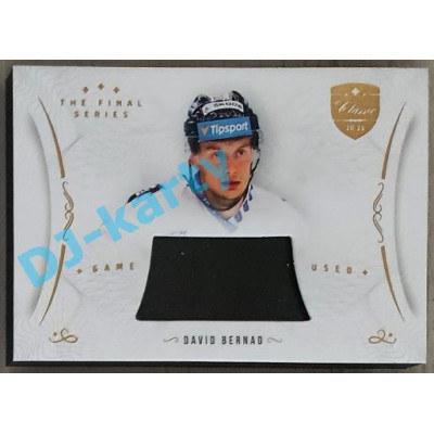 2021/22 OFS The Final Series David Bernad #STI-BED Game Used Stick Gold PROMO