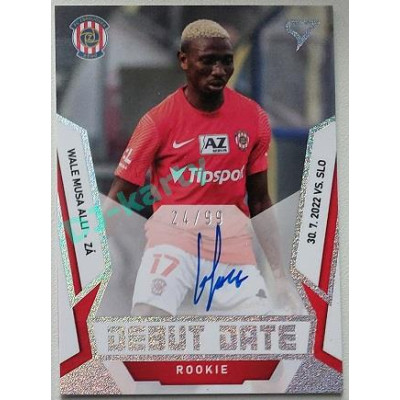 2022/23 Sportzoo Fortuna Liga 2. série #DRS-WA Wale Musa Alli Debut Date Rookie Auto xx/99