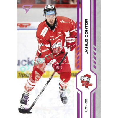 2024/25 Sportzoo ELH 2. serie #329 Jakub Doktor Purple Iceberg xx/60