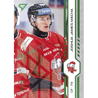 2024/25 Sportzoo ELH 2. serie #333 Joshua James Mácha Green Glitter xx/30