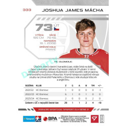 2024/25 Sportzoo ELH 2. serie #333 Joshua James Mácha