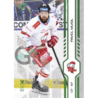 2024/25 Sportzoo ELH 2. serie #334 Pavel Musil Green Glitter xx/30