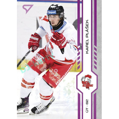 2024/25 Sportzoo ELH 2. serie #335 Karel Plášek Purple Iceberg xx/60