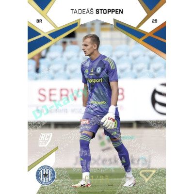 2024/25 Sportzoo Chance Liga 1. série #109 Tadeáš Stoppen Gold Glitter 21/25