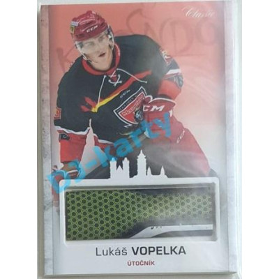 2017 OFS Mountfield Cup Lukáš Vopelka #21 Game Used Stick PROMO
