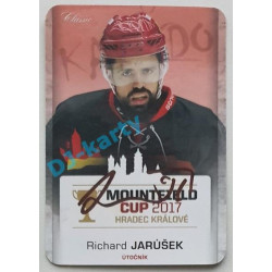 2017 OFS Mountfield Cup Richard Jarůšek #24 5/10 Autograph Die Cut