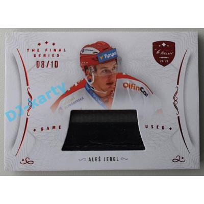 2021/22 OFS The Final Series Aleš Jergl #STI-JEA 08/10 Game Used Stick Red