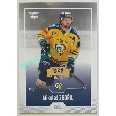 2022/23 Goal Cards Chance Liga 1. série #188 Mikuláš Zbořil Expo Pardubice