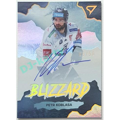 2022/23 Sportzoo ELH 1. série #BLS-KO Petr Koblasa Blizzard Auto xx/50