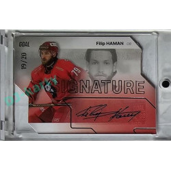 2023/24 Goal cards Chance Liga 1. série #S-32 Filip Haman Autograph Silver 19/20