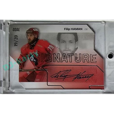 2023/24 Goal cards Chance Liga 1. série #S-32 Filip Haman Autograph Silver 19/20