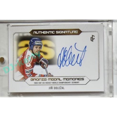 2023 LC Bronze Medal Memories 1993 #AS-22 Jiří Doležal Authentic Signature Platinum base 07/20