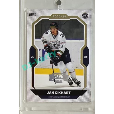 2023/24 Goal cards Chance Liga 2. série #278 Jan Cikhart Expo Silver 1of7