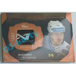 2020/21 OFS 1.série Václav Skuhravý #RPS-VSK 2/5 Game Used Remnants Black Cut