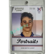 2023/24 Legendary Cards Hlinka Gretzky Cup Young Lions #P-05 Adam Martin Hlinský Portréty Rainbow xx/39