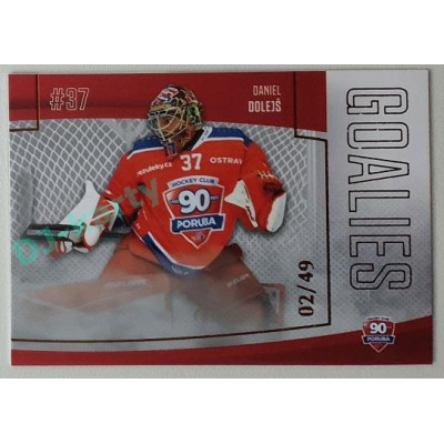 2022/23 Goal Cards Chance Liga 1. série #G-14 Daniel Dolejš Goalies Parallel 02/49