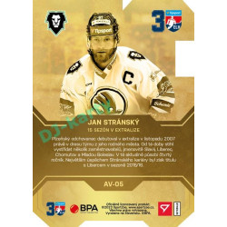 2022/23 Sportzoo ELH 2. série #AV-05 Jan Stránský 30 let ELH