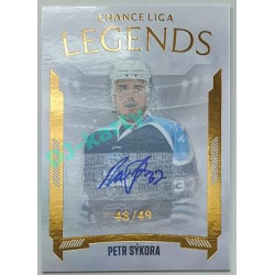 2022/23 Goal Cards Chance Liga 2. série #21 Petr Sýkora Legends Autograph xx/49