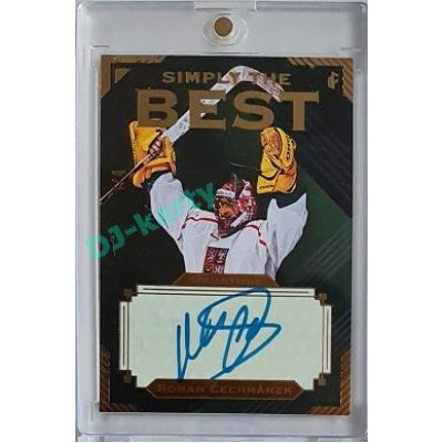 2023 Legendary Cards Simply the Best #S-19 Roman Čechmánek Signature Gold 1/4