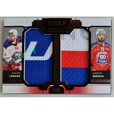 2022/23 Goal Cards Chance Liga Update #D-10 J. Lemcke / A. Berisha Duals Jersey Bronze 06/30