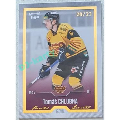 2022/23 Goal Cards Chance Liga Update #410 Tomáš Chlubna Gold xx/23