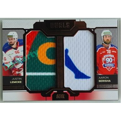2022/23 Goal Cards Chance Liga Update #D-10 J. Lemcke / A. Berisha Duals Jersey Bronze 03/30