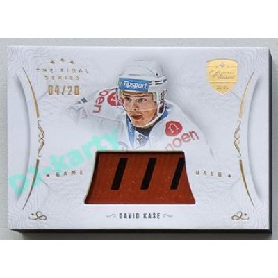 2021/22 OFS The Final Series David Kaše #STI-KAA 04/20 Game Used Stick Gold