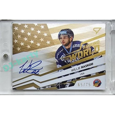 2023/24 Sportzoo ELH 2. serie #AWS-WR Willie Raskob Around The World Auto xx/75