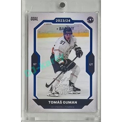 2023/24 Goal cards Chance Liga 2. série #280 Tomáš Guman Blue Expo 1of1