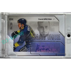 2023/24 Goal cards Chance Liga 1. série #S-29 David Březina Autograph Silver 19/20