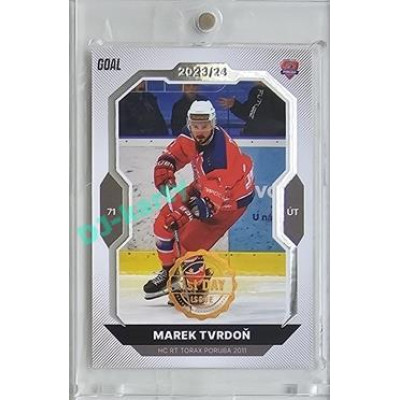 2023/24 Goal cards Chance Liga 2. série #269 Marek Tvrdoň 1st day of issue