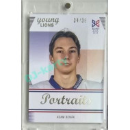 2023/24 Legendary Cards Hlinka Gretzky Cup Young Lions #P-15 Adam Benák Portréty Rainbow xx/39