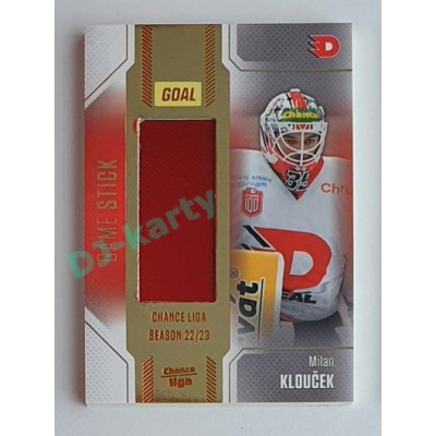 2022/23 Goal Cards Chance Liga 2. série #S-53 Milan Klouček Game Stick 21/35
