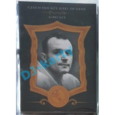 2020 OFS Síň slávy českého hokeje Karel Gut #SSCH-011 05/25 Black Cut