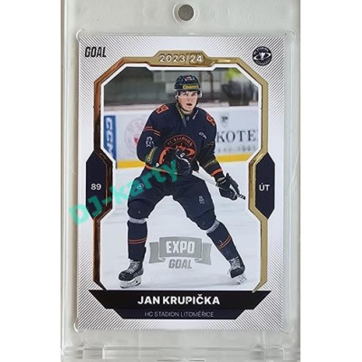 2023/24 Goal cards Chance Liga 2. série #282 Jan Krupička Expo Silver 1of7