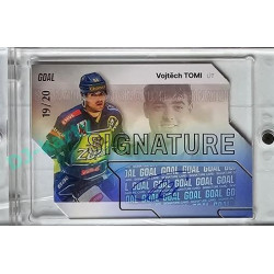 2023/24 Goal cards Chance Liga 1. série #S-30 Vojtěch Tomi Autograph Silver 19/20
