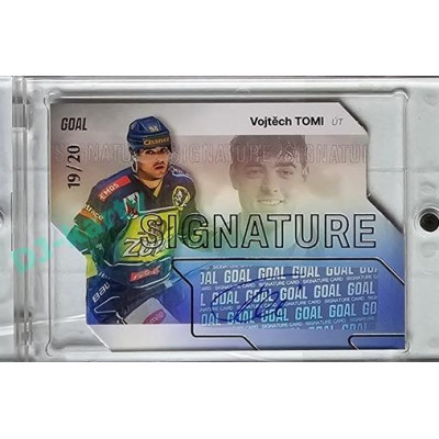 2023/24 Goal cards Chance Liga 1. série #S-30 Vojtěch Tomi Autograph Silver 19/20