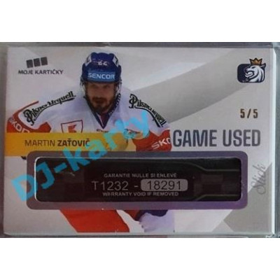2020 MK reprezentace Martin Zaťovič #15 5/5 Game Used Memorabilia Spectrum