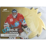 2020 MK reprezentace Marek Langhamer #10 Goalie School Die-cut Gold Retail