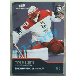 2020 MK reprezentace Šimon Hrubec Tým MS 2019 #46 1/5 Blue