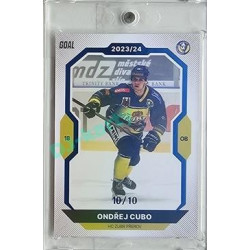2023/24 Goal cards Chance Liga 2. série #300 Ondřej Cubo Blue 10/10