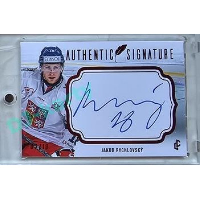 2023/24 LC Expectations Road to Prague #AS-30 Jakub Rychlovský Authentic Signature Red xx/10