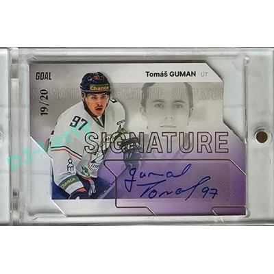 2023/24 Goal cards Chance Liga 1. série #S-22 Tomáš Guman Autograph Silver 19/20
