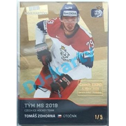 2020 MK reprezentace Tomáš Zohorna #67 1/5 Gold Czech Expo
