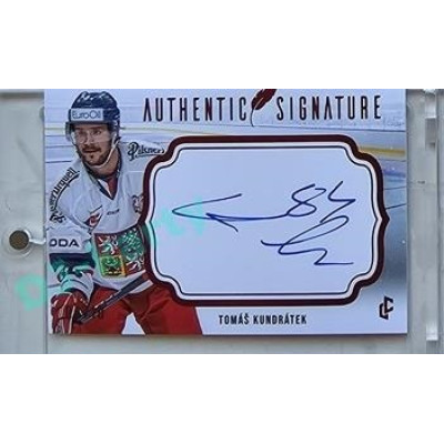2023/24 LC Expectations Road to Prague #AS-32 Tomáš Kundrátek Authentic Signature Red xx/10