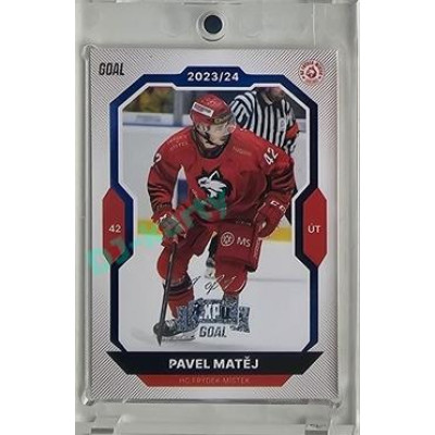 2023/24 Goal cards Chance Liga 2. série #324 Pavel Matěj Blue Expo 1of1