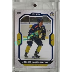 2023/24 Goal cards Chance Liga 2. série #302 Joshua James Mácha Blue 10/10