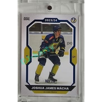 2023/24 Goal cards Chance Liga 2. série #302 Joshua James Mácha Blue 10/10