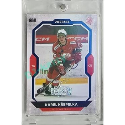 2023/24 Goal cards Chance Liga 2. série #332 Karel Křepelka Blue Expo 1of1